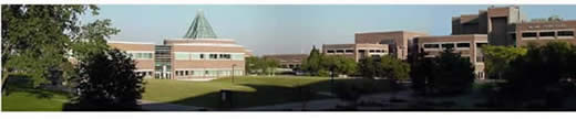 Panoramic view of campus from the northwest