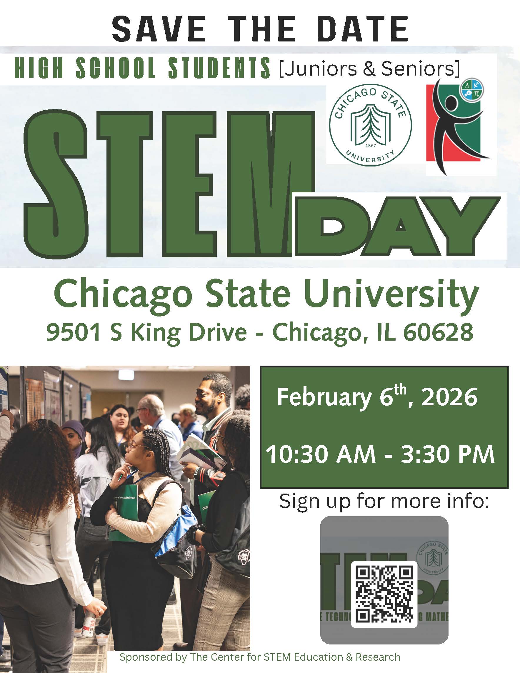 image of the STEM Day flyer for event details