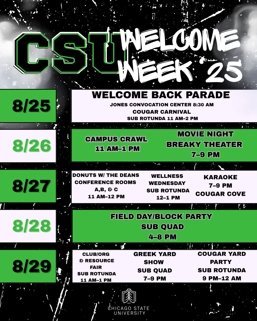 Welcome Week Fall 2025