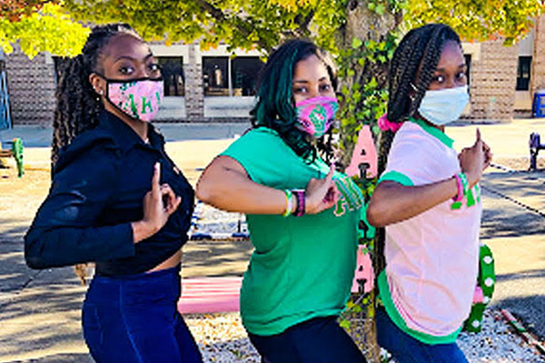 Left: Jakiya Billingsley, Rhiana Jones, Shalomeck Johnson