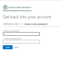 Get back into your account